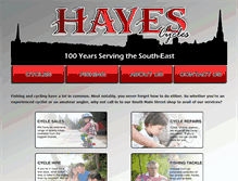 Tablet Screenshot of hayescycles.com